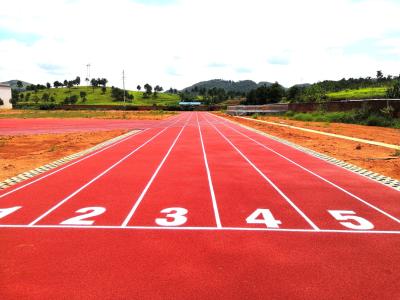 China deportes de la PU de 13m m que suelan para la pista atlética sintética en venta