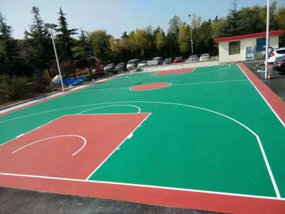 Chine La surface synthétique extérieure de plancher de terrain de basket de 3mm régénèrent à vendre