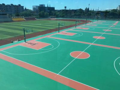 China Synthetic Badminton Court 3mm Rubber Sports Flooring for sale