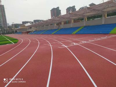 China Pista de atletismo sintética atlética completa vermelha do sistema 13mm à venda
