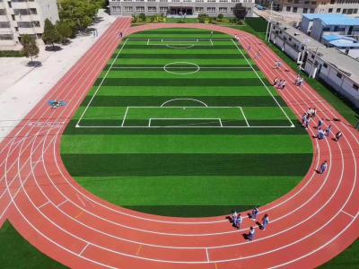 China Suelo de los deportes del poliuretano para la construcción superficial del bocadillo del atletismo atlético sintético al aire libre del sistema en venta