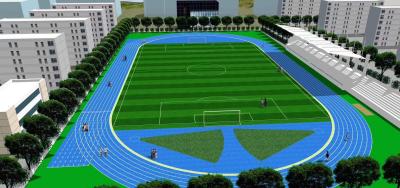 China IAAF Rubber Athletic Track Flooring For Walk Path Construction for sale