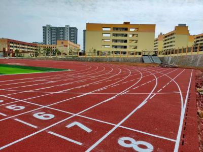 China EPDM Synthetic Athletic Running Track With Spray Coat System for sale
