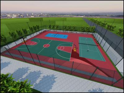 China 3.2Mpa Seamless Polyurethane Outdoor Sports Court Flooring for sale