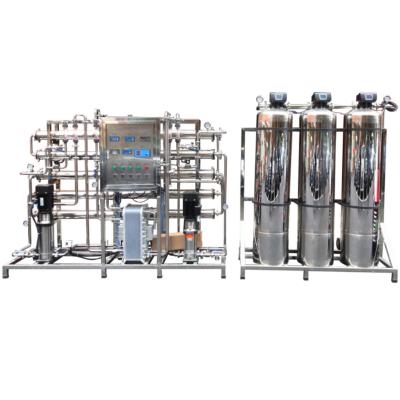 China 5TPH FRP / SS Ro Reverse Osmosis Water Treatment Plant Two Stages for sale