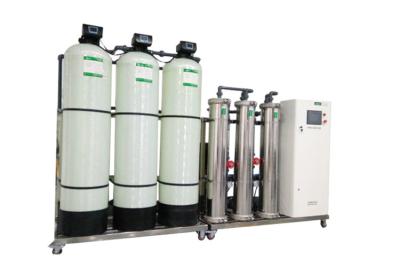 China Active Carbon Filter Water Treatment Double Pass RO System 1000L/H for sale