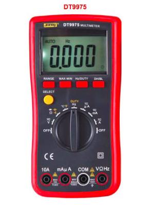 China LCD Display Dt9975 Digital Auto Range Multimeter 6000 Count for sale