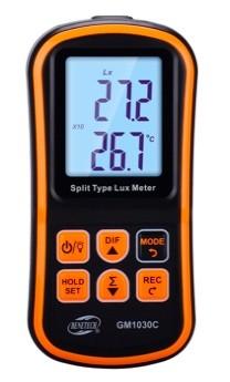 China NTC Thermistor CE GM1030C Digital Lux Meter , Lux Meter Light Meter for sale