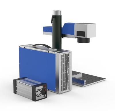 China Raycus 20W Smart Mini Portable Fiber Laser Marking Machine for sale