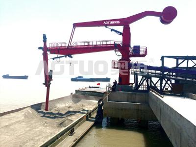 China Fixed Screw Ship Unloader Energy Saving Environmental Protection AOTUO for sale