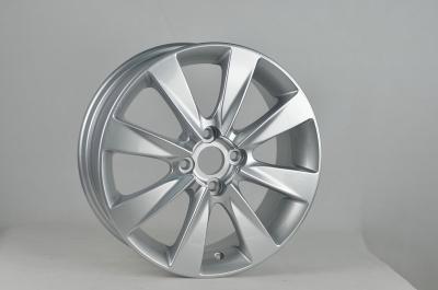 China 100 PCD Full Painted Chrome Replica Alloy Wheels 15 / 16 Inch for sale