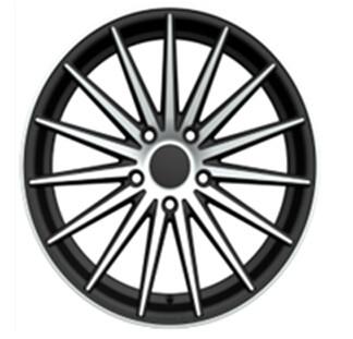 China Silver 18 Inch Alloy Wheels Full Painted With Machine Cut Face for sale