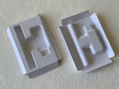 China Pequena bandeja de celulose biodegradável com dobradiça viva ranhura em V personalizada à venda