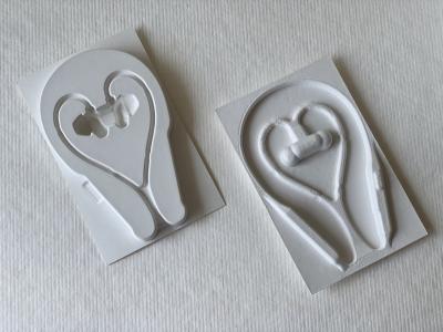 China Embalagem de celulose moldada sustentável para fones de ouvido inteligentes Verde à venda