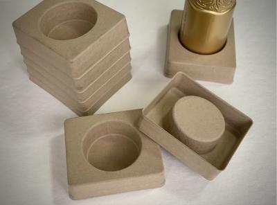 China Cushioning Molded Pulp Wine Shippers Packaging Insert 100% OCC for sale