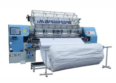 China 12 Inches Industrial 3 Needle Bars Shuttle CNC Quilting Machine for sale