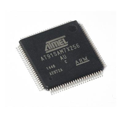 China Custom ARM Microcontrollers Programmable IC Chips AT91SAM7X256C-AU for sale