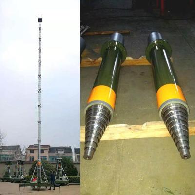 China Compacte meerfasige hydraulische cilinder Telescopische een- en dubbelwerkende cilinders Te koop