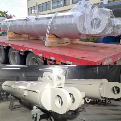 Chine Cylindre hydraulique de luffing de grue personnalisé certifié ISO9001 pour les excavatrices à roues à godet à vendre