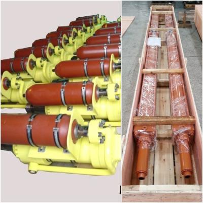 China Heavy Duty 3 Stage Hydraulic Cylinder 27SiMn Cylinder Tube For Steel Factory for sale