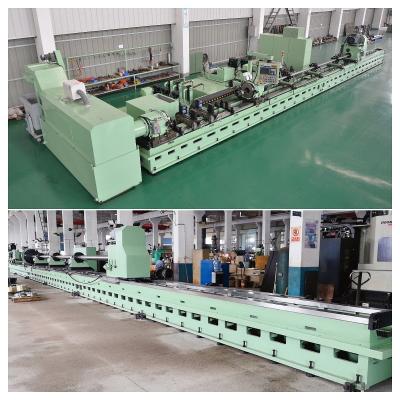 China Hydraulic Cylinder Skiving Roller Burnishing Machine Double Rotation 2500mm Length for sale