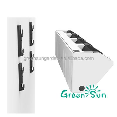 China GreenSun Hydroponic Green Wall Self Watering Vertical Planter Grow System Vertical Tower Garden Green Wall System for sale