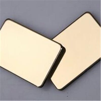 China 0.3mm Thickness Mirrored Aluminum Composite Panel Max Width 2000mm for sale