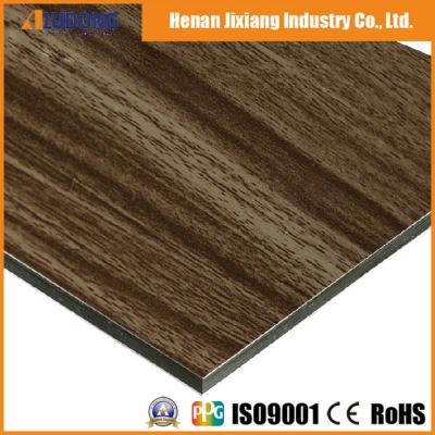 China Polyester Coating AA3003 3mm Wooden Aluminum Composite Panel for sale