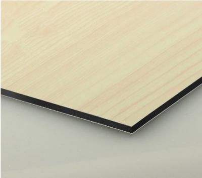 China 1250mm*3050mm Wooden Maple Exterior Aluminium Cladding Panels for sale