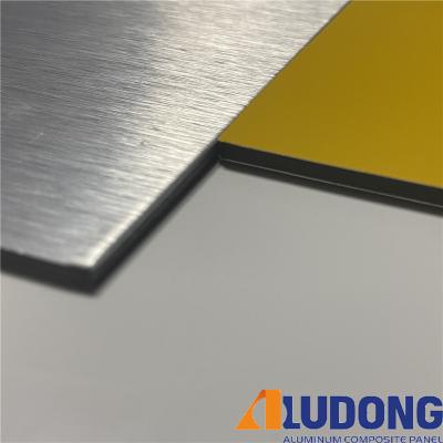 China Sparkling ACP Brushed Aluminum Composite Panel 1000mm Length for sale