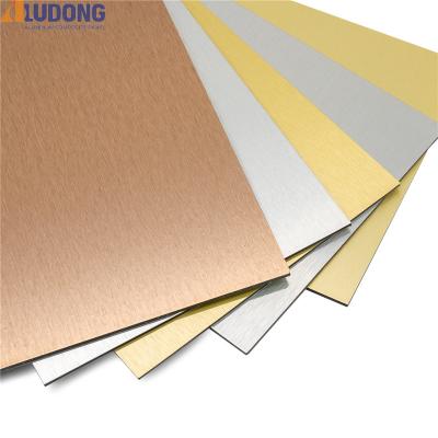 China Heat Resistance Brushed Aluminum Composite Panel Weatherproof UV Resistance for sale