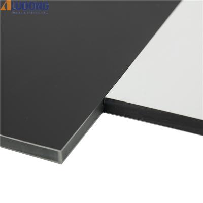 China LLDPE Core 4mm PVDF Aluminum Composite Panel Brushed Mill Finish for sale