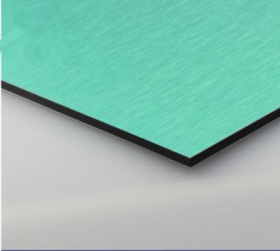 China Surface Brushed 1220mm Width Weatherproof Brushed Aluminum Composite Panel à venda