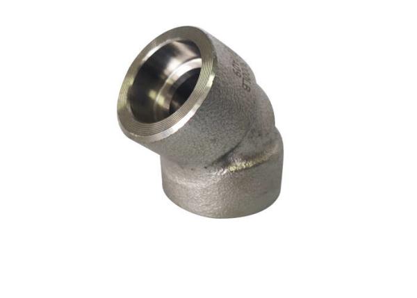 Quality Forged 45° Elbow 9000# S31254 Socket Pipe Fitting for sale