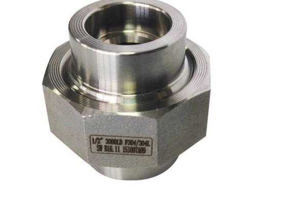 Quality Forged 304 1/2" DN8 3000lb Socket Union Fitting for sale