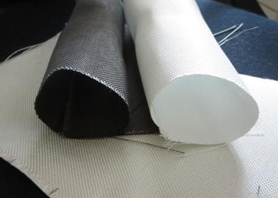 China White PTFE Coated Alkali / Non-Alkali Filter Fabric Roll 330 - 900gsm woven roving plain cloth for sale