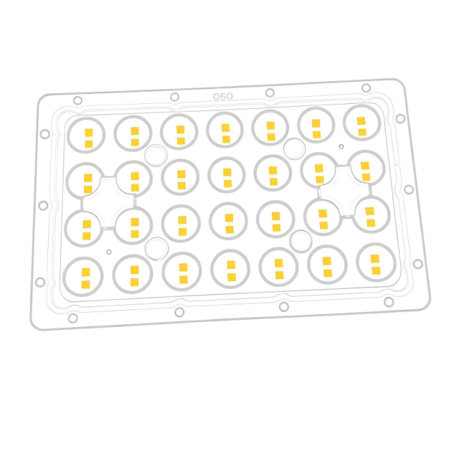 Led Array Reflective Lens 60 Degree LED Lens Array for 3030 5050 7070 Modules 153.5x96.5mm ...