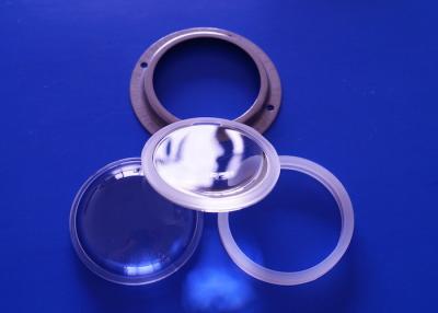 China HB66-60 COB LED Glass Lens 60 Degree 66mm Diameter Borosilicate Glass Lens for sale