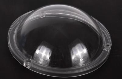 China cubierta plástica transparente llevada alta bahía el 91% Tranmittance de la PC de la lente de la lámpara del diámetro del 142MM en venta