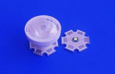 Chine Perlez la lentille de lumière de tache de surface/lentille de Pmma LED avec le support de cône à vendre