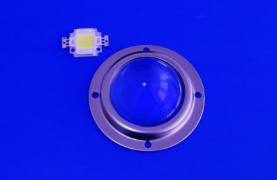 China 50Mm Led Glass Lens , Road Lamp / Led Street Light Module With Metal Holder for sale