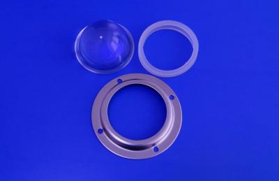 China Dia 50mm Led Reflector Lens / Led Glass Lens For Street Light / Street Lighting for sale