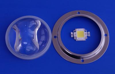 China Glass Led Light Lens / LED Street Light Lens With Silicon Gasket For 30Watt Leds for sale