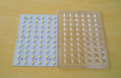 중국 옥외 방수 지도된 반사체 렌즈 배열 PCB 땜납 60w는 다 렌즈 배열을 지도했습니다 판매용
