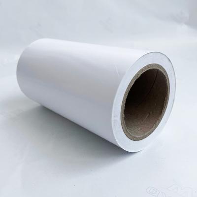 China HM1133 Model Semi Glossy Adhesive Label Material with Hotmelt Glue White Glassine Liner for sale