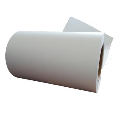 China HM2033 Eco Thermal Hotmelt Glue Glassine Liner Self Adhesive Thermal Paper for sale