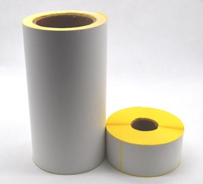 China HM2233H Top Thermal Paper Hotmelt Glue Yellow Glassine Liner for sale