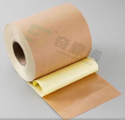 China Light Brown Kraft Paper Adhesive Sticker Paper in Sheet for offset printing à venda