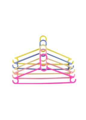 China Durable Blue Plastic  Clothes Hangers For Shirts 42.5 * 20.5 * 0.7 Cm for sale