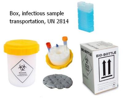 China Box, infectious sample transportation, UN 2814 for sale
